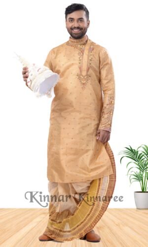 Pure Garad Hand Worked Panjabi and Authentic Ready Tant Dhuti