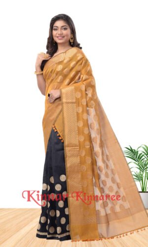 Fancy Dupion Silk Mekhla Chadar Set