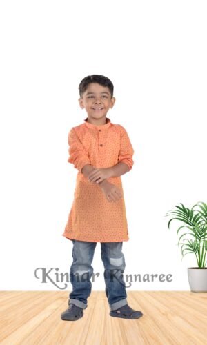 Pure Cotton Handloom Printed Panjabi For Casual Wear